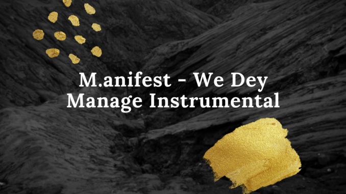 M.anifest - We Dey Manage Instrumental
